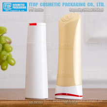 flacon de lotion de corps 200 ml & 250ml spécial & belle haute qualité recyclable en plastique hdpe